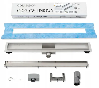 Zdjęcie produktu dla Odpływ Liniowy 60 cm 2w1 NISKI syfon pod płytkę