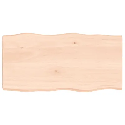 Produktbild von vidaXL Tischplatte 80x40x(2-6) cm Massivholz Unbehandelt Baumkante