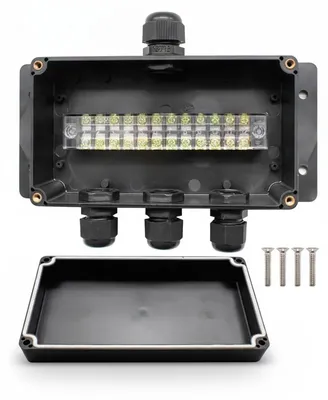 Imagen del producto de Caja de conexiones para interiores y exteriores - Impermeable - Para 4 conexiones, Imagen generada por IA