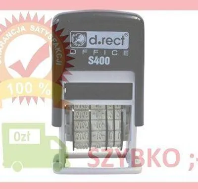 Obrázok produktu pre ISO S400 čierna D.RECT dátumová pečiatka