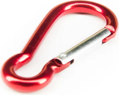 Produktbild von Alu Karabiner rot Karabinerhaken Schnappverschluss