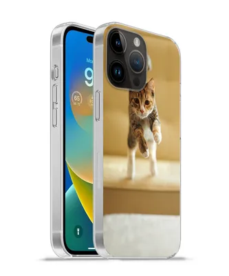 Produktbild von MuchoWow® Handyhülle Schutzhülle Hülle für Apple iPhone 14 Pro Max Katze - Frühling - Stuhl Silikon Softcase Handy Hülle - Hardcover