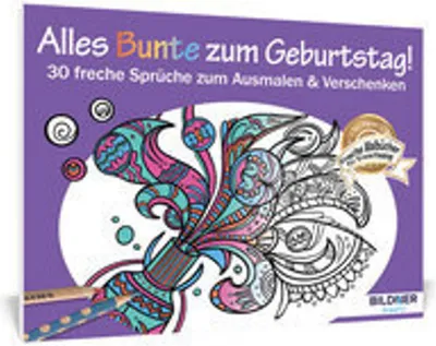 Produktbild von Malbuch für Erwachsene: Alles Bunte zum Geburtstag!