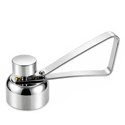 Produktbild von Eieröffner aus Edelstahl 304, präziser Eierköpfer für Frühstückseier und Wachteleier, ergonomischer Griff, rostfrei, kompaktes Küchengerät, Silber