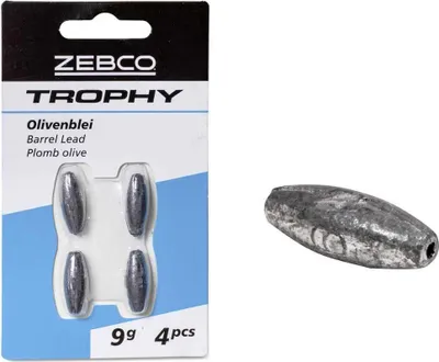 Produktbild von Zebco Trophy Barrel Olivenblei Silber 9 g Silber 9 g