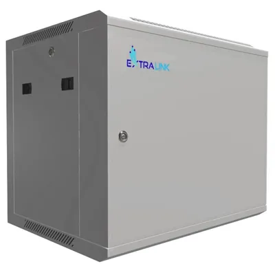Zdjęcie produktu dla Extralink 9U 600x450 ASP Grey | Rack cabinet | wall-mounted  solid sheet metal door