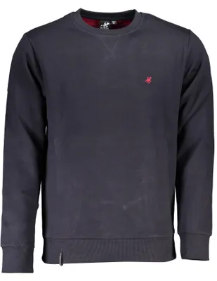 Produktbild von Herren-Sweatshirt Blau | Langarm, Gefüttert, Stickerei, Kontrastdetails