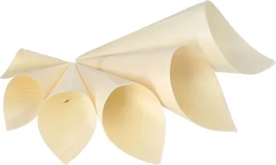 Produktbild von Fingerfood - Spitztüten, Holz "pure" Ø 9,5 cm · 18 cm