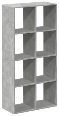 Obrázek produktu pro Pokojová knihovna betonová šedá 69,5x29x137,5 cm materiál na bázi dřeva