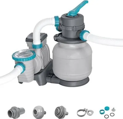Immagine prodotto di Impianto di filtraggio a sabbia, 6056 l/h, per piscine fino a 42 m³, Bestway, con prefiltro