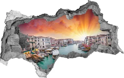Produktbild von Selbstklebender Loch-3D-Aufkleber 95x73 cm Venedig