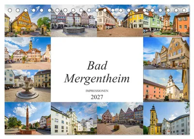 Produktbild von Bad Mergentheim Impressionen (Tischkalender 2027 DIN A5 quer), CALVENDO Monatskalender