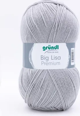 Produktbild von Gründl Wolle Big Lisa Premium 250 g hellgrau