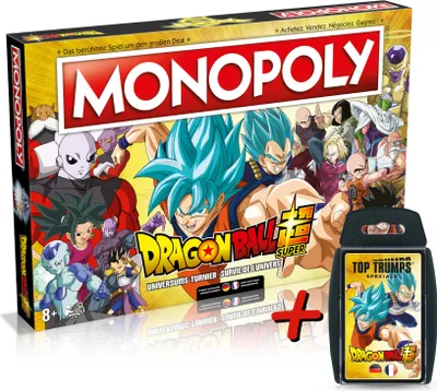 Produktbild von Monopoly Dragon Ball Super (deutsch/französisch) + Top Trumps