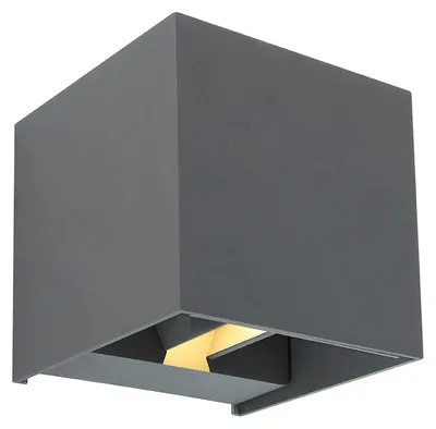 Produktbild von LED Wandleuchte, Aluminium, anthrazit, L 10 cm