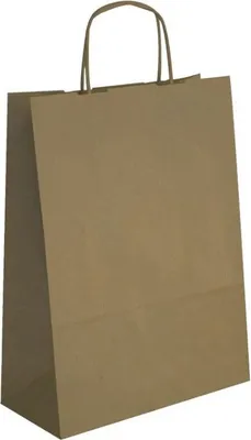 Produktbild von APLI Papiertragetasche aus Kraftpapier groß braun 50 Tüten