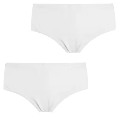 Imagen del producto de Q-EN Pack de 2 tangas para mujer con corte alto, confeccionadas en micro modal, modelo Q108