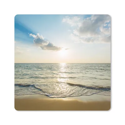 Produktbild von MuchoWow® Mauspad Mousepad Meer - Sommer - Strand 20x20 cm - Mousepads - Maus Mat - Pad - Mausunterlage - Desk Mat - Bureauartikeln