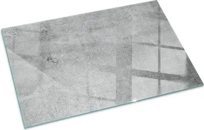 Produktbild von Textur von Rohbeton – Glasbodenplatte für – Kaminofen – Kaminplatte Glas – Schutzglas – Funkenschutzplatte –Glasbodenplatte Feuerfeste – Hitzeschutzplatte – Bodenschutz aus Glas – 100x70 cm