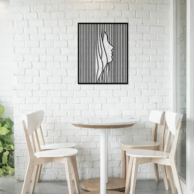 Produktbild von Wallity, Captivity- TNL1763, Schwarz, Sonstige Wohndekorationen, 40 x 48 cm, 100% Metall (Dicke: 1