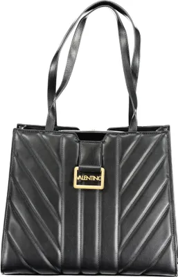 Produktbild von Elegante schwarze Damentasche mit abnehmbarem Kettengurt & Fächern