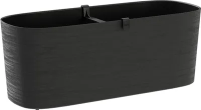 Produktbild von TeraPlast™ Pflanzgefäße PAROS Black schwarz rechteckig 40 cm - Kunststoff