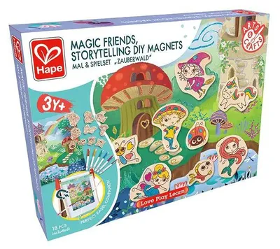 Produktbild von Hape E1077, Marker-Bastelset für Kinder, 4 Jahr(e), Gemischte Farben, 17 Stück(e)