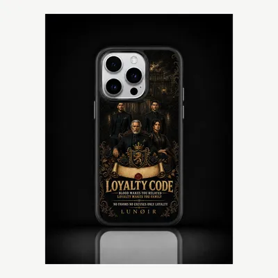 Produktbild von iPhone 15 Pro Hülle Handyhülle Schutzhülle Case mit Loyalität Motiv – LUNØIR ©