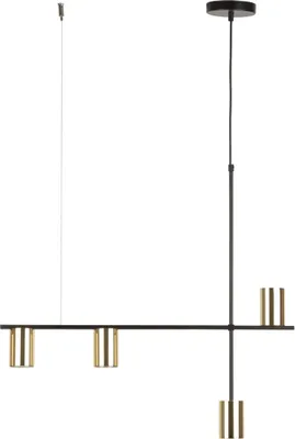 Obrázok produktu pre Dekoratívne zlato-čierne moderné závesné svietidlo 4 reflektory Vendo 4xGU10 12W Sigma Lighting