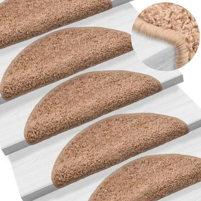 Produktbild von The Living Store Stufenmatten 10 Stk. 65x21x4 cm Beige