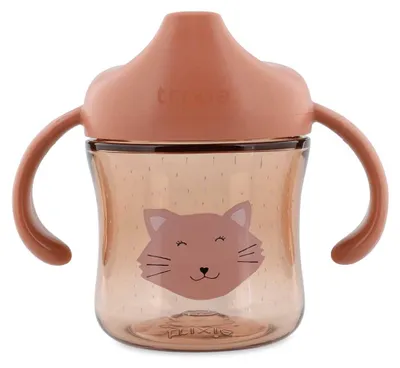 Immagine prodotto di Tazza per l'apprendimento del bere Trixie con manici - Mrs. Cat - A prova di perdite, in Tritan
