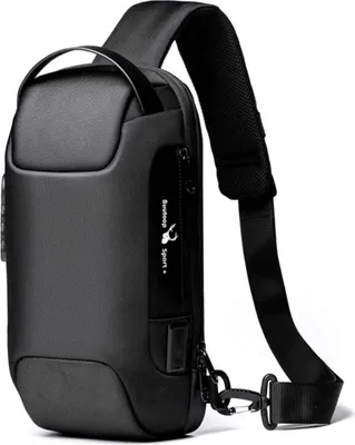 Produktbild von Městský Batoh Crossbody, Pánský Batoh, Pánská Taška přes rameno  s externím nabíjecím portem USB, Tašky přes rameno (33 cm x 16 cm x 11 cm) - BATOMIK