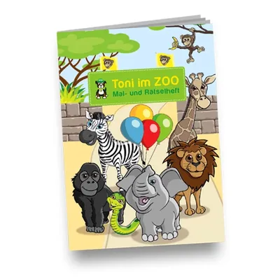 Produktbild von Mal- und Rätselheft "Zoo", DIN A6 mit Kinderrätseln und Ausmalbildern