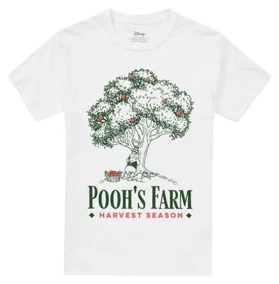 Imagen del producto de Camiseta uni "Pooh's Farm" de Winnie the Pooh, para hombre/mujer, modelo TV33987 (talla L), color blanco