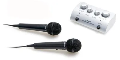 Produktbild von Karaoke-Mischverstärker + 2x Mikrofon TV-1