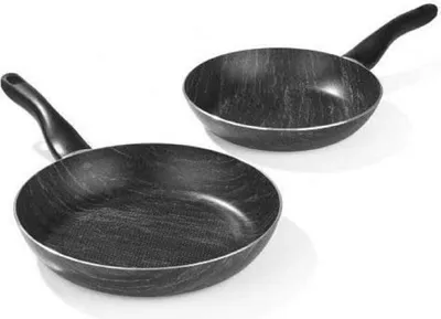 Produktbild von BRATmaxx | Pfannen-Set Marmor-Optik | alle Herdarten inkl. Induktion | spülmaschinengeeignet | Qualität Italy