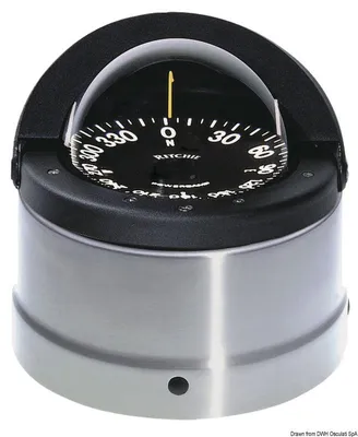 Produktbild von RITCHIE Navigator Kompass mit Abdeckung 4"1/2 schwarz/bla - Osculati 25.084.11