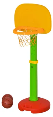 Obrázok produktu pre Basketbal – Basketbalový stojan – Basketbalový kôš – s 2 loptami – pre deti vo veku 3-5 rokov – Nafukovací