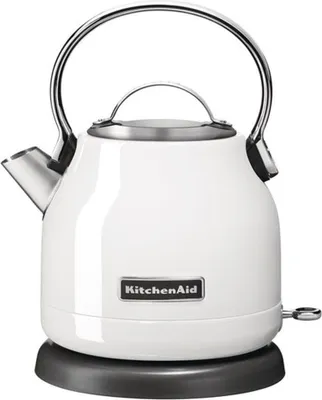 Immagine prodotto di KitchenAid 5KEK1222EWH bollitore elettrico 1,25 L 2200 W Nero, Acciaio inox, Bianco