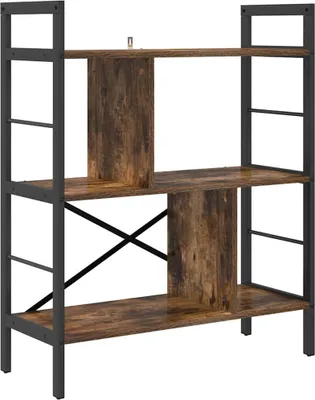 Immagine prodotto di vidaXL Libreria in rovere fumé 75 x 30 x 91 cm Materiale a base di legno