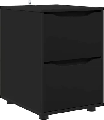 Image de vidaXL Armoire de rangement noire 40 x 48 x 57 cm Bois composite