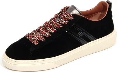 Produktbild von H3896 sneaker velluto donna HOGAN H365 woman velvet shoes black