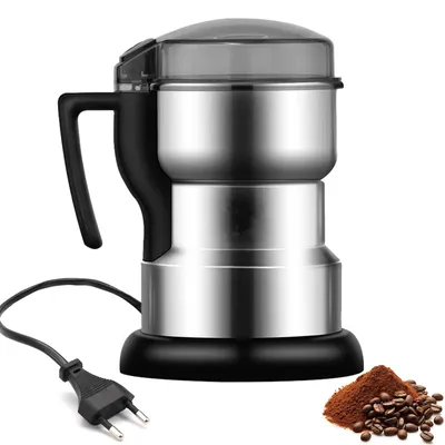 Elektrische Kaffeemühle, 200 W, 4 Edelstahlklingen, 100 g Fassungsvermögen
