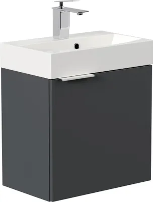 Immagine prodotto di WC ospiti Lavabo salvaspazio "Cubi 50 cm" in grafite