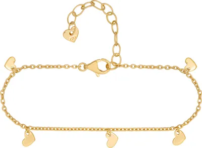 Produktbild von cai Armband 925 Silber vergoldet Anhänger Herzen