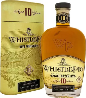 Produktbild von WhistlePig 10 Years Rye + Box 700ml 50% Vol.