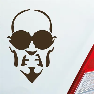 Produktbild von Auto Aufkleber Evil Face Gesicht Devil Bad Tuning Car 12x8 cm Braun Sticker Heckscheibenaufkleber