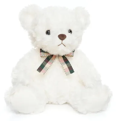 Produktbild von Weißer Plüsch-Teddybär, 30 cm, für Kinder