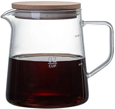 Produktbild von Gläserne Kaffeezubereiter - isolierte Kaffeekanne - 300 ml