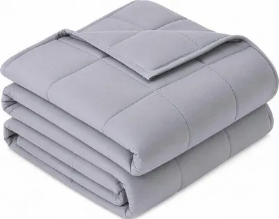 Produktbild von Famanu Gewichtsdecke 7 kg – Atmungsaktives und weiches Material mit Glasperlen, 122 x 183 cm, für alle Jahreszeiten